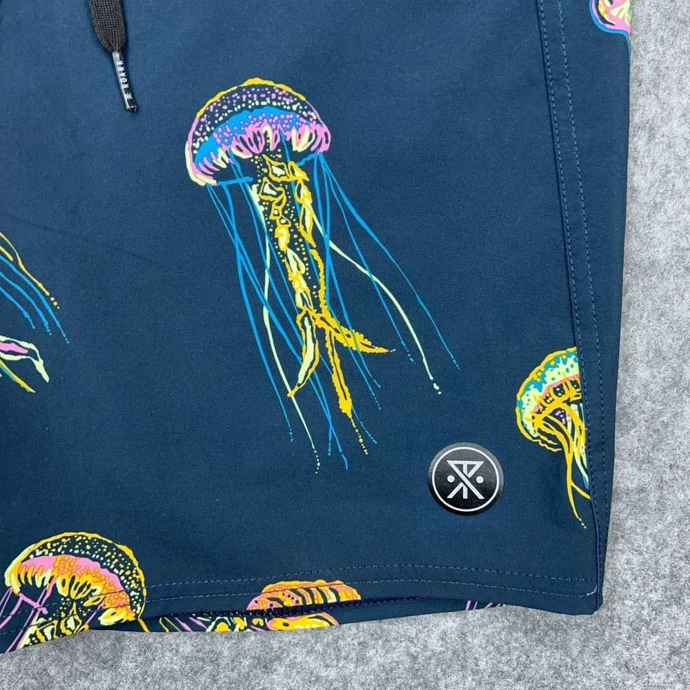 Roark Board Shorts‎ Mens 30 Black Yellow Pelagia The Passage Series Surf Beach